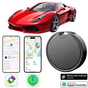 Universal Anti-loss device for Android & iOS. 30m Range with Sound Alert. 210mAh Long-Lasting Battery. Ø32mm with just 7mm Thickness, 9g Ultra-Light with Lanyard – Easy to Carry. Works for Pets, Keys, Luggage, and Wallets.