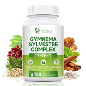 Gymnema Sylvestre Supplement 2 Month Supply | 17-in-1 Herbal Complex with Berberine HCI, Cinnamon, Bitter Melon & Chromium - Supports Glucose Metabolic Balance & Energy Wellness