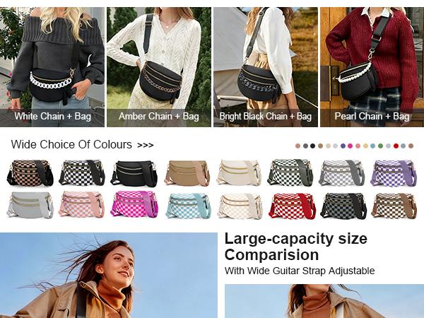 Best-selling Women's Large-Sized Double Zipper Crossbody Bag Minimalist Handbagwith Adjustable Strap & Multi Pockets | Waterproof NylonHip Bag for Work Weekends Travel | Ideal Gift for HerBirthday Christmas Best-selling Women's Large-Sized Double Zipper Crossbody Bag Minimalist Handbagwith Adjustable Strap & Multi Pockets | Waterproof NylonHip Bag for Work Weekends Travel | Ideal Gift for HerBirthday Christmas