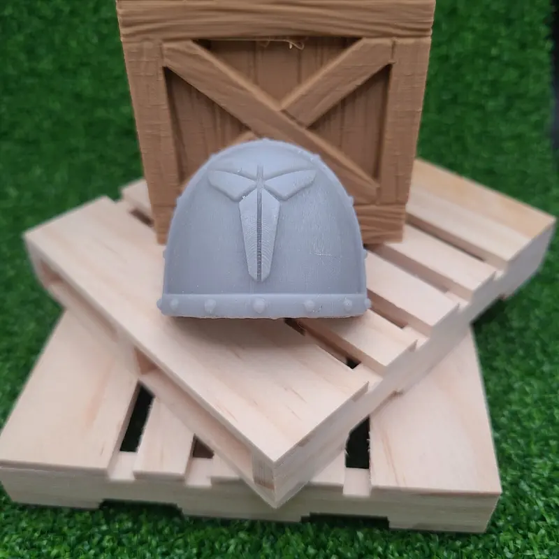 Black Mamba Chapter MKVII Ver 01 Shoulder Pad Gen: 7 Pauldron Studded with Rivets