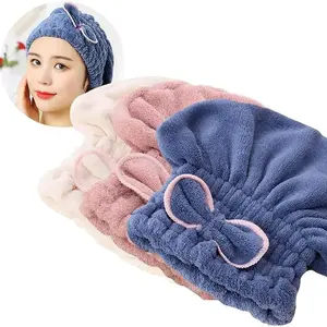 Microfiber Hair Towel Caps - 3PC Set, Super Absorbent & Fast Drying, Ideal for Wet Hair, One Size Fits All, Machine Washable Turban Wrap for Women
