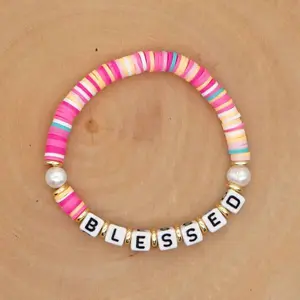 Pink Blessed Heishi Bracelet