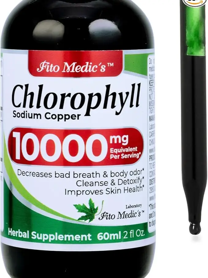 Chlorophyll Liquid Drops | Alcohol free | Ultra high Absorption. Edible Supplement Fitness Healthcare Dietary