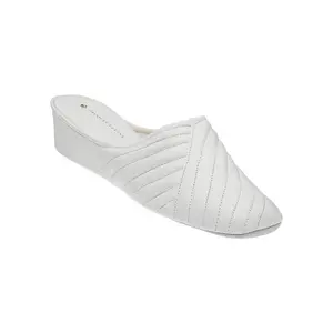 Jacques Levine Leather Wedge Slipper