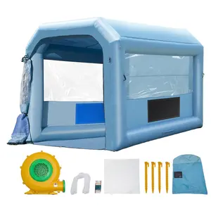 【Spotlight Day】VEVOR Inflatable Paint Booth, 13.1 x 9.8 x 9 ft Inflatable Spray Booth, with 750W Powerful Blower and Air Filter System, Portable Car Paint Booth for Motorcycle, Bicycle, Auto Part Painting