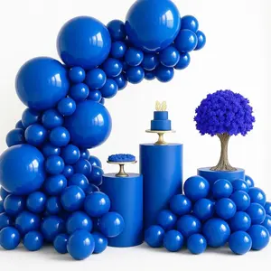 147-Piece Royal Blue Balloon Kit with Multiple Sizes for Birthday, Baby Showers & Holiday Decor