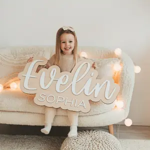 Nursery Name Sign, Wooden Baby Name Sign, Custom Name Sign Girl, Personalized Name Sign, Newborn Name Sign, Kids Wall Decor, Wall Name Sign