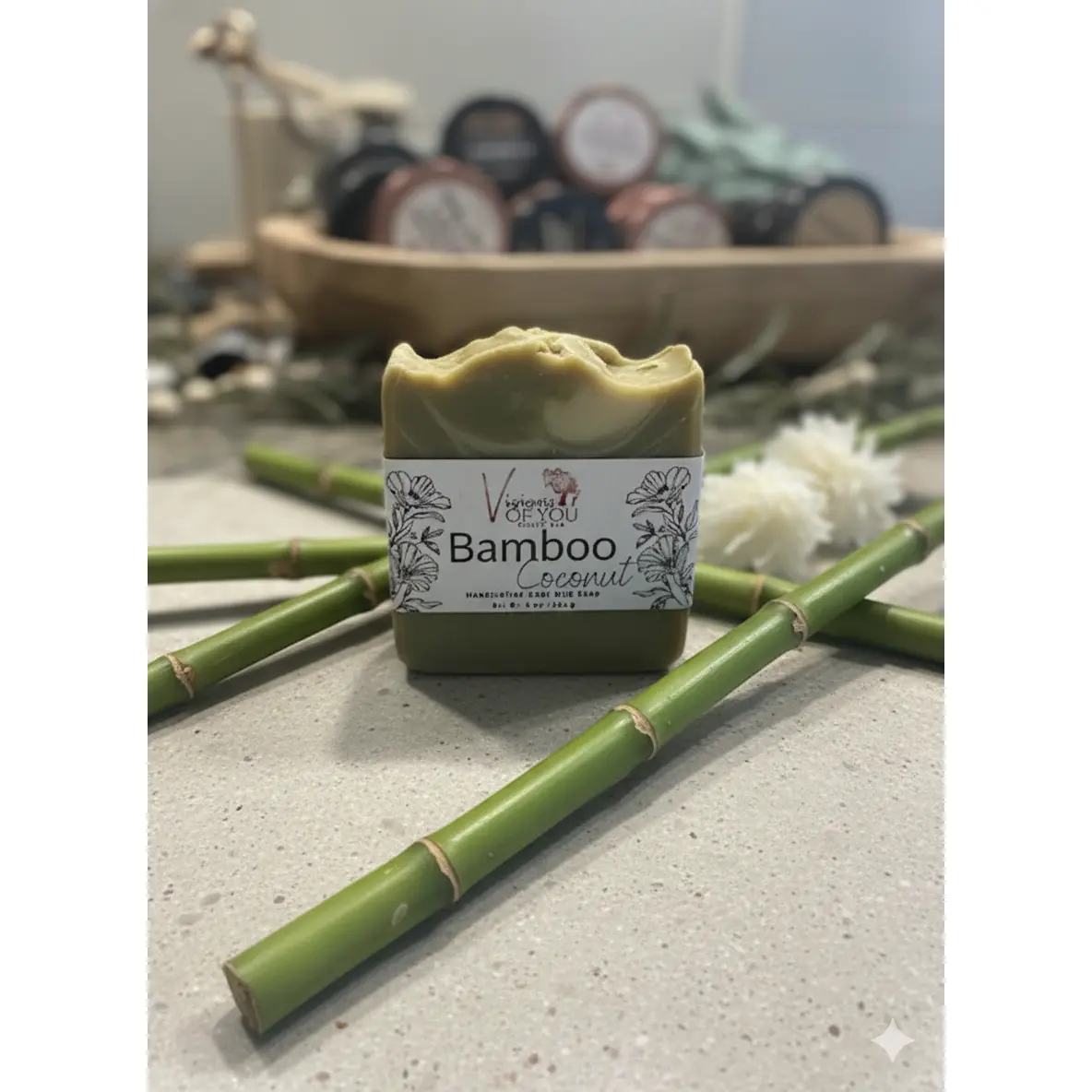 🥥 Bamboo Coconut Artisan handmade bar soap