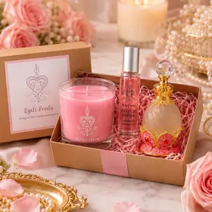 Érzulie Freda Aromatherapy Set - Pink Fragrance Gift Box with Oil for Love, Attraction, Home Decor (Home Supplies Decor Aromatherapy Candles)