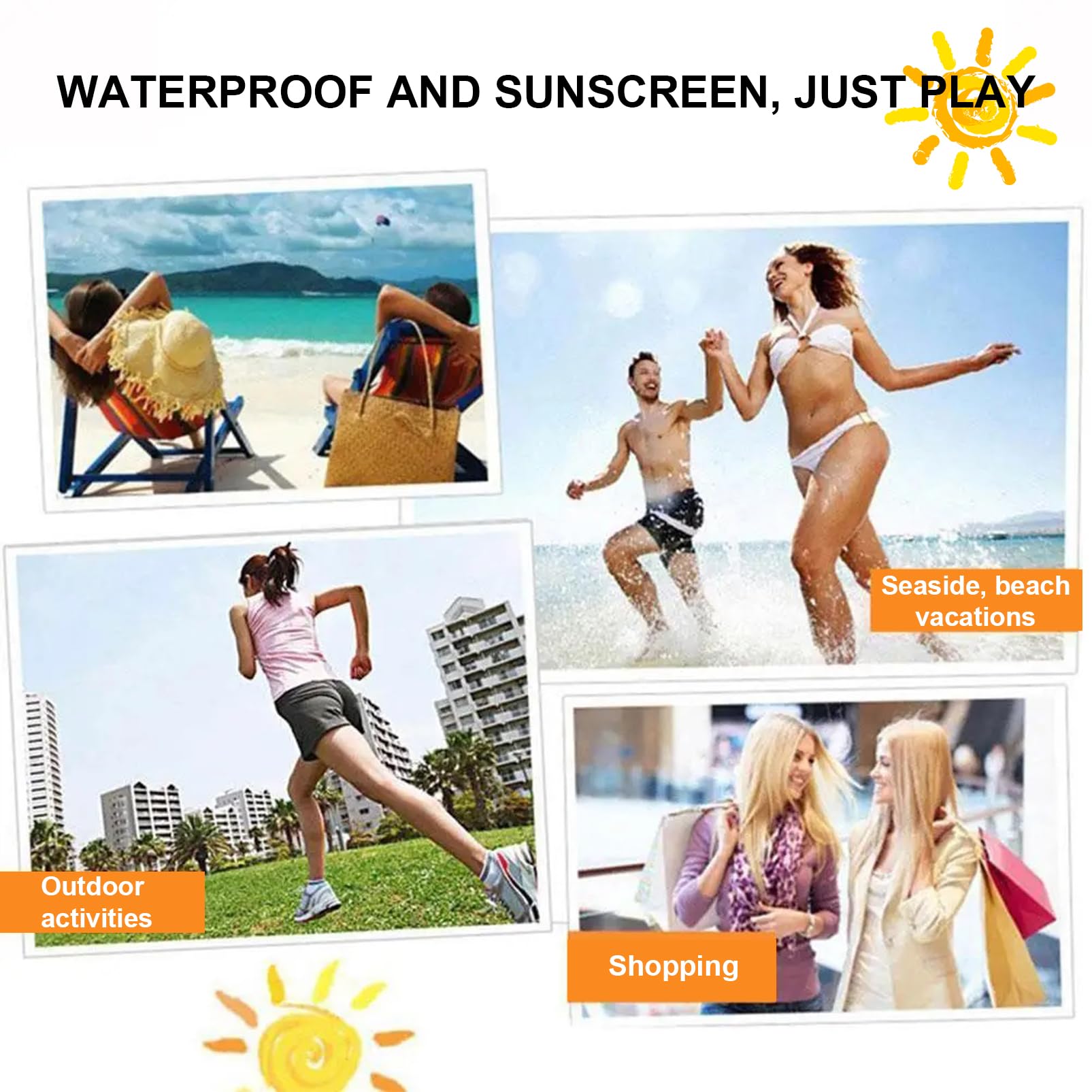 SPF 50+ PA+++ 3-in-1 Sunscreen Isolation Cream, Color Corrector Face Primer, Pre-Makeup Base for Oil Control, Moisturizing & Pore-Blurring, Luminous Even Skin Tone