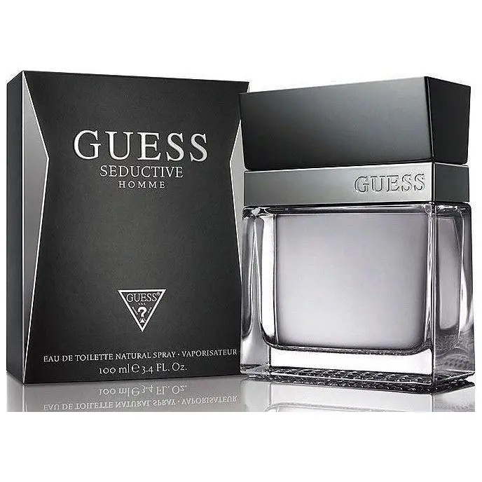 GUESS Seductive Homme Eau de Toilette, Aromatic & Spicy Men's Fragrance with Cardamom & Amber Vanilla Notes, Rich Premium Scent, 3.4 fl oz, Rich Scent, Premium Scents