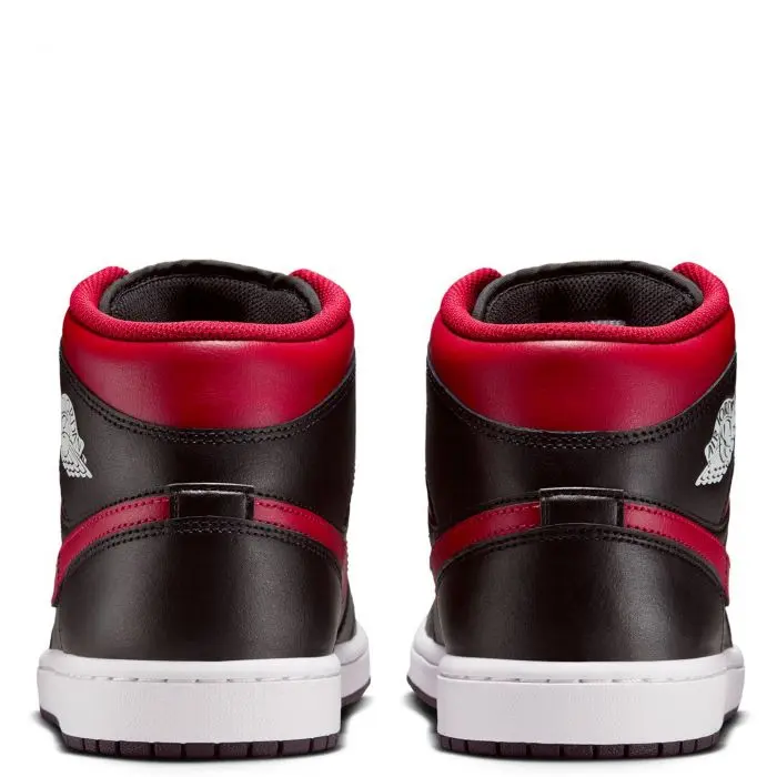 Nike Air Jordan 1 Mid Bred Black Red DQ8426-067 Men display picture 1