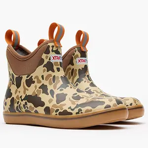 Women's 6 Inch Ankle Deck Boot - Duck Camo Shoe Weight Footwear