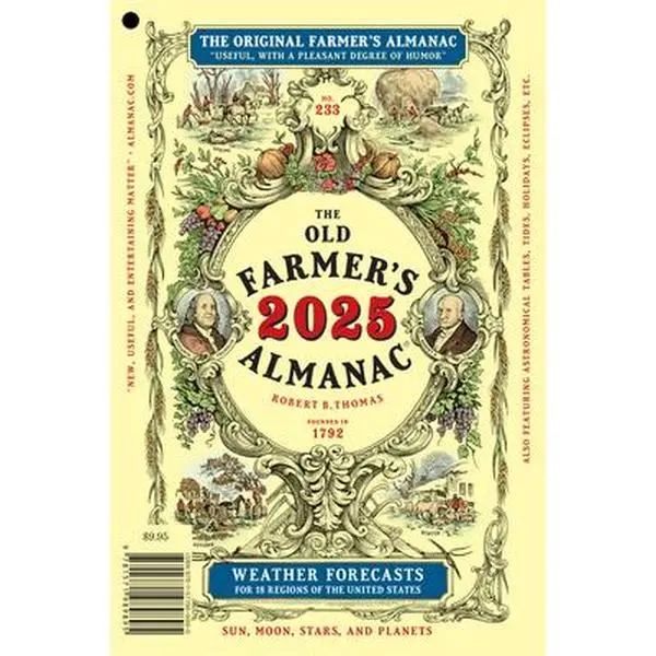 2025 Old Farmer's Almanac - Garden-Focused Paperback Book for Education & Schooling Textbook Needs