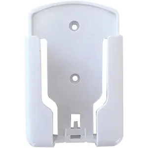 Remote Holder Wall Mount Media Controller Organizer White Plastic Storage Box