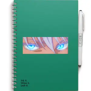 Jujutsu Gojo Vinyl Decal with Glowing Eyes, Vinyl Sticker For Laptop Notebook Decor