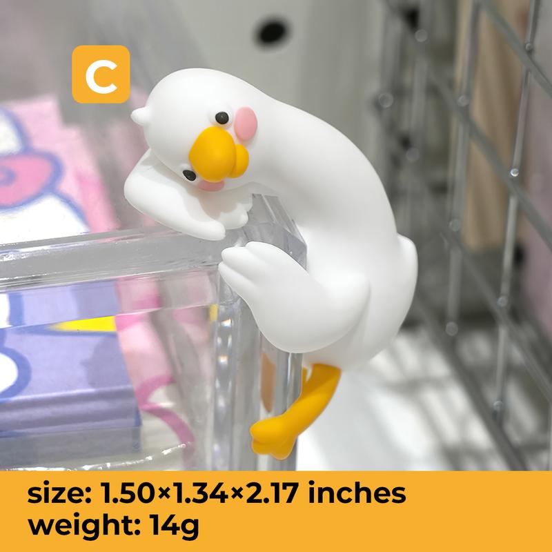 MUNBYN So Tired Lazy Duck Mini Desk Accessories 2026 New Desk Ornaments Work Partner 3pcs/set Perfect Desktop Decorations for Computer Screens, Office, and Home Decor Black Friday Christmas Gifts