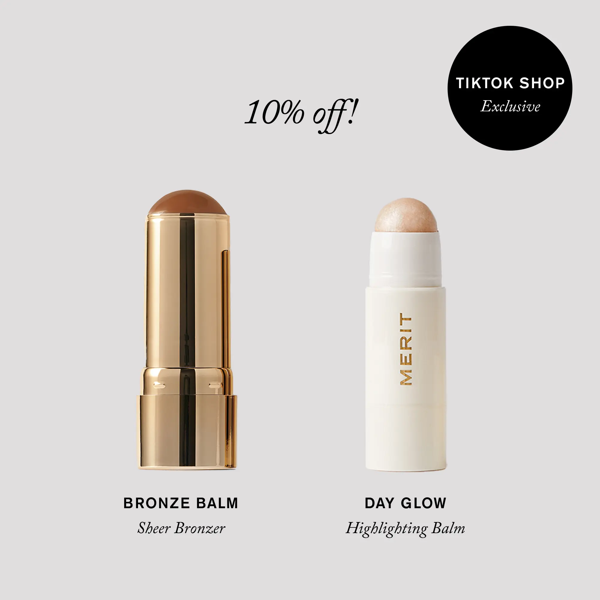 MERIT The Sun-Kissed Glow Duo - Highlighting Balm & Sheer Bronze Balm MERIT The Sun-Kissed Glow Duo - Highlighting Balm & Sheer Bronze Balm