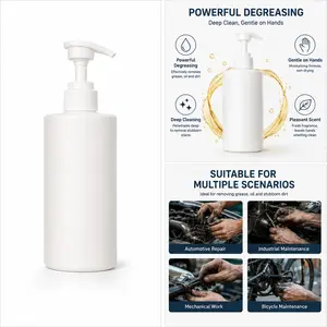 Heavy Duty Oil Stain Hand Cleaner, Pump Bottle Grease Remover for Mechanics, Automotive Repair, Industrial Work & Workshop Hand Cleaning, Deep Cleaning Formula Gentle on Hands