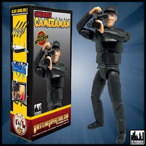 Ultimate TV Camera Man With Deluxe Articulation for WWE & AEW Wrestling Action Figures