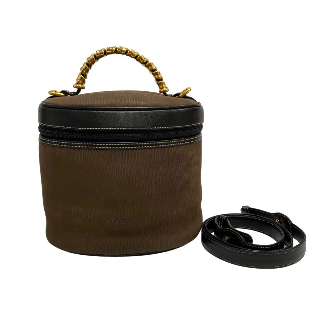 Pre-owned Loewe Suede Shoulder Bags Velazquez Leather 2way Bag