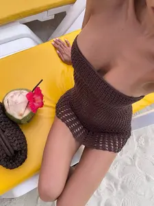 Women's Sleeveless Slim Fit Short Bodycon Cocktail Dress, Plain Design Cut Out Tie Back Style, Holiday Party Wear, Comfortable & Stylish