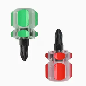 Ultra-Short Screwdriver Set (flat Head + Crosshead), Compact Repair Tool, Ideal for Narrow Spaces, 1 Pair