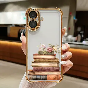 Soft Girl Case for iPhone11/12/13/14/15/16/17/promax, Floral Bookshelf Lightweight, Drop-Proof, Perfect for Teen Girls Phone Case For iPhone 17 16 15 14 13 12 11 PRO PLUS MAX Phone Case #YGSJDSJ35 Vivid Detail Crisp Color