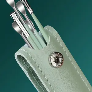 6pcs Ear Cleaning Tool Set, Stainless Steel Ear Picks Kit with 1pc Storage Bag, Effective Earwax Removal Tool for Personal Care Earwax Remover