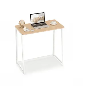 Lightweight Folding Desk 31.5", Space Saving Workstation, Portable Computer Table for Small Home Office & RV, Easy Set Up