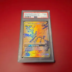 2021 POKEMON SM BLACK STAR PROMO #SM248 FULL ART/PIKACHU & ZEKROM GX PSA 9