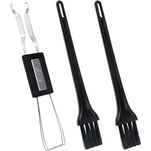 Keycap Puller  Puller Stainless Steel Keycap  with 2 count Keyboard Cleaning Brush for Mechanical Keyboard