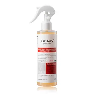 GNMN Body Exfoliating Spray, 10.14 fl oz, Gentle Rinse-Off Body Care for Rough, Dull, Uneven-Looking Skin, Fine Mist Shower Spray with Turmeric & Niacinamide