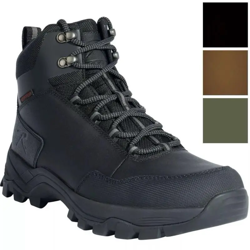 Rothco Scout 4 inch And 6 Inch All Terrain Hybrid Tactical Boots - Waterproof, TAA Compliant, Comfort Lock Fatigue Defense, Nylon Shank, Non-Slip Outsole Boot Fashion Walking Shoes Footwear Leather Closed Worker