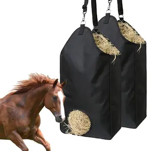Hay Bag for Horses, Slow Feeding Hay Bag, Durable Opening Easy to Hang, Hay Storage Hanging Bag, Suitable for Horses, Goats, Sheep, Donkeys, Feeder