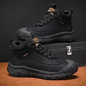 New Winter Men’s Outdoor Hiking Boots Durable Work Shoes Designed for Both Work and Leisure Waterproof Slip Resistant Suitable for Outdoor Activities and Wear-Resistant Mountaineering Shoes