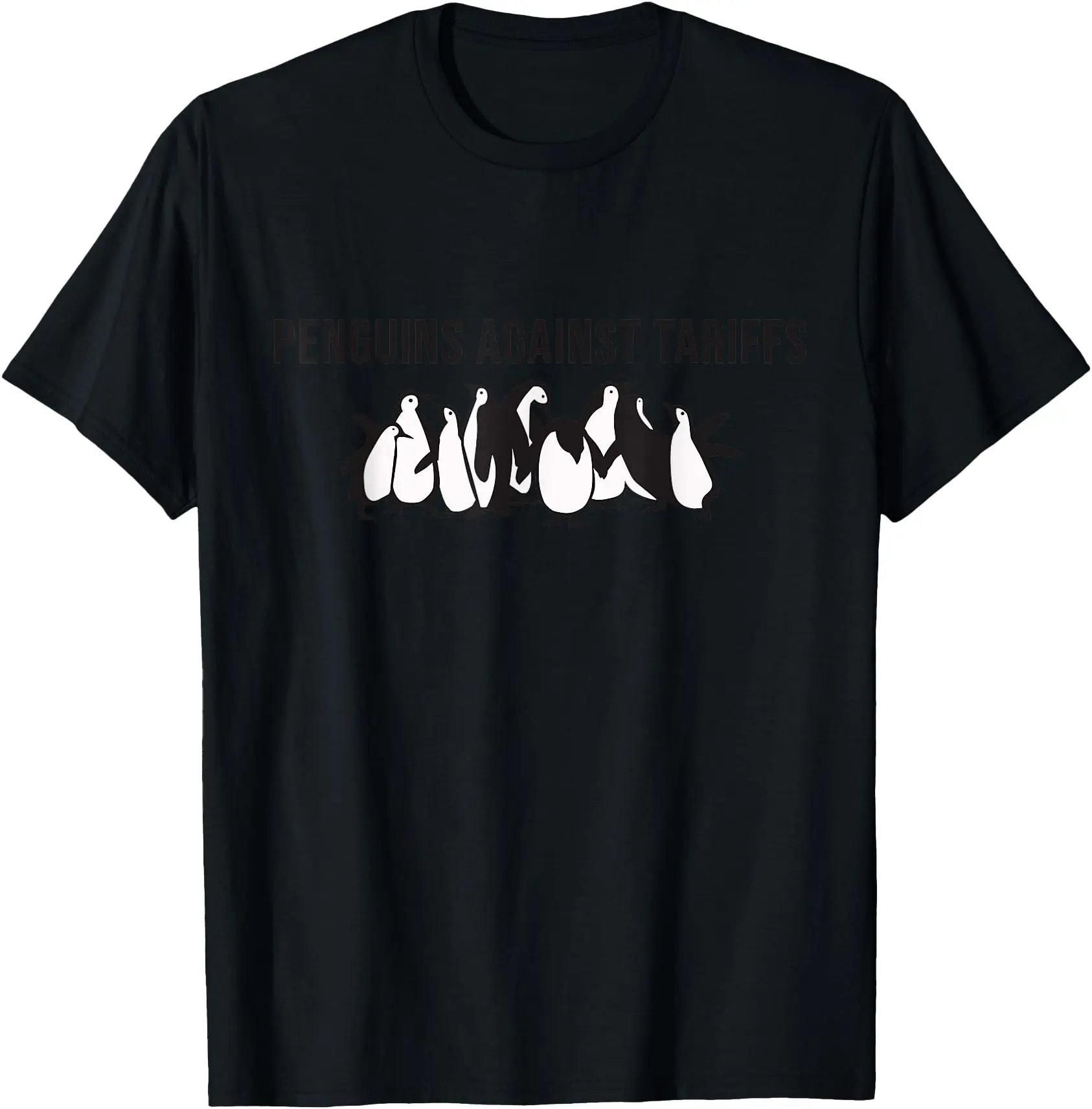 Penguins Against Tariffs Penguin Resist Funny Penguins Unisex T-Shirt Cotton Menswear Man Classic