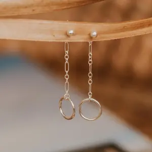 Hello Adorn Monday Backdrop Earrings - Any Occassion Dangling Earrings - Women's Fashion Accessory