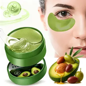 Rozino Avocado Eye Mask Patches 60 Sheets (30 Pairs), Natural Avocado Ingredients, Reduces Dark Circles, Improves Swelling, Hydrates & Soothes
