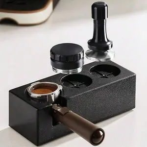 Espresso Tamper Pad Portable Filter Holder Stand Accessory, Fits 51/53/58mm Filters, Coffee Maker Tool for Counter/shop/workstation, Espresso Tools