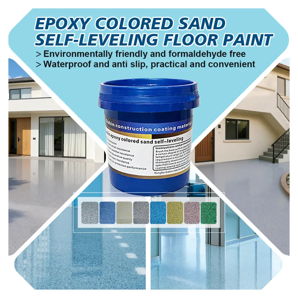 Eco-Friendly Epoxy Flooring Paint, Multifunctional Coating for Home Improvement Building Supplies - Crack-Resistant, Peel-Resistant Roofing & Flooring Solution