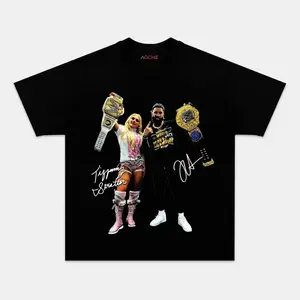 JEY USO & TIFFANY STRATTON TEE 5.20 , Heavy Cotton Graphic Tees, Gift For Dad, Streetwear Boxing Tee, Unisex Tee, Funny T-Shirt for Wrestlers, Fashion Cotton, Full Sizes, For Men, For Women Basic