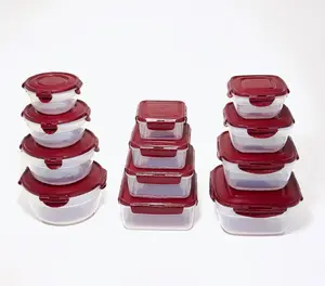 12-pc Nestable Bowl, Square & Zen Storage Set - NEW