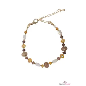 Amber Drift - Brown Bracelet