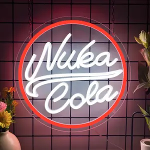 Coke Bottle Cap Shaped Sign LED Neon, Dimmable Wall Hanging Neon Sign, Gift for Coke Lover, Beverage Shop, Supermarket and Other Occasions Neon, USB Powered, Party Decor, Led Signs, Led Neon Lights