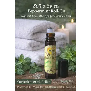 Soft & Sweet Peppermint Roller – 10ml Essential Oil Roll-On | Peppermint Aromatherapy | Patchies Holistic Healing