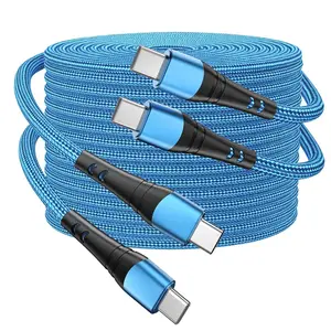 USB C Charger  10ft Fast  60W, 2Pack Type C   USB C to USB C  Cord Compatible with  15/Pro/Plus/Pro Max,  Galaxy S23/S22, MacBook Pro, iPad Pro etc-Blue