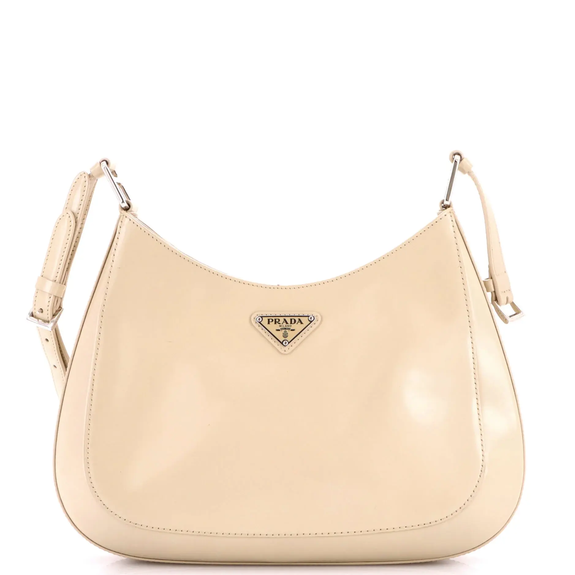 Pre-owned PRADA Leather Shoulder bags Cleo Shoulder Bag Spazzolato Large by Rebag
