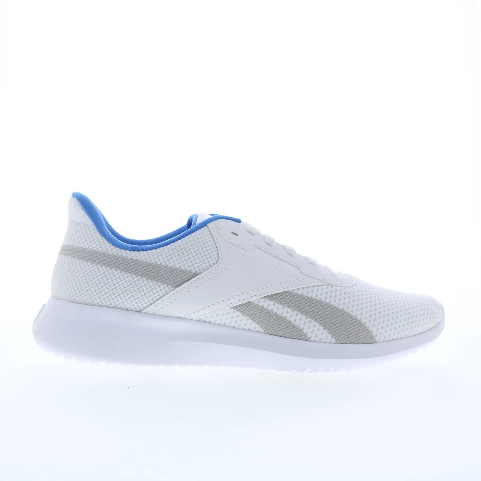 Reebok Fluxlite Mens White Mesh Lace Up Athletic Cross Training Shoes
