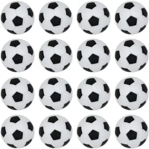 16 Pack 32mm Black Replacement Foosball Balls Official Mini Table Football Accessories for Foosball Table Soccer Game